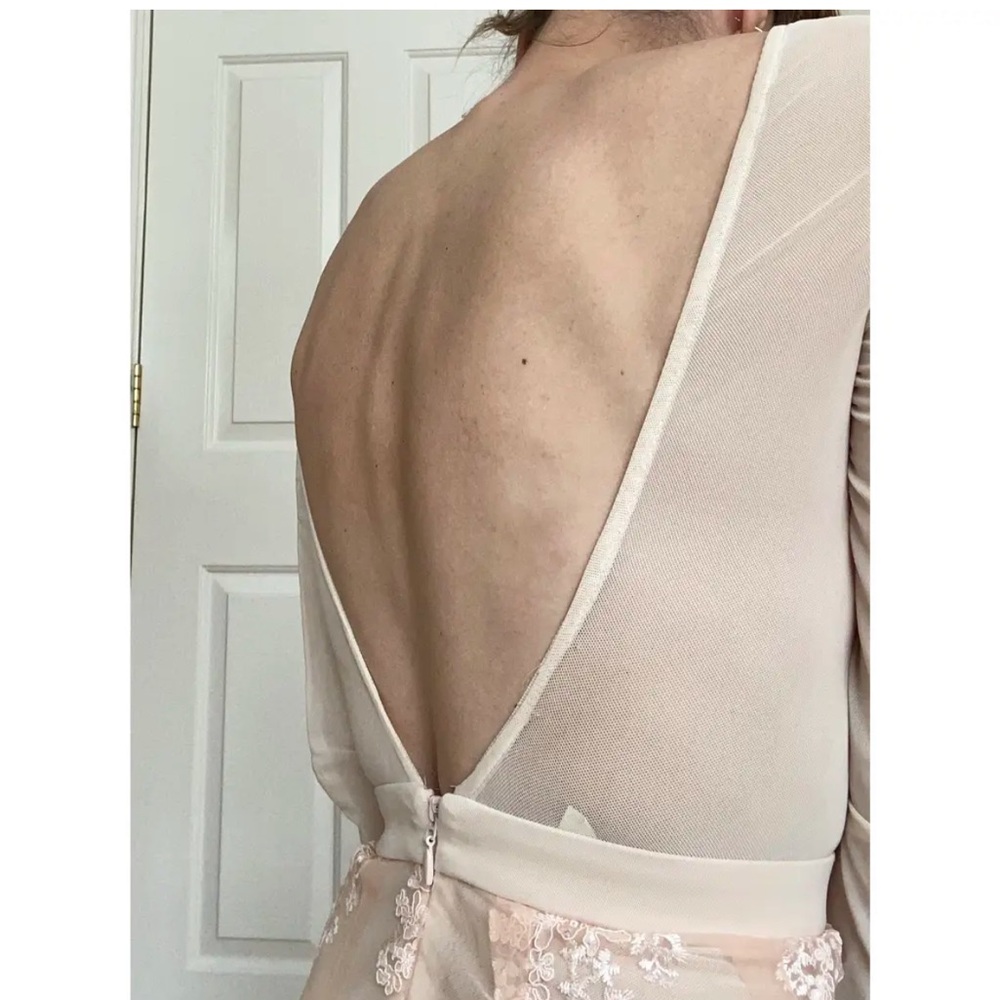 HOUSE OF CB Sheer Embellished Mini Dress Small - Picture 6 of 7